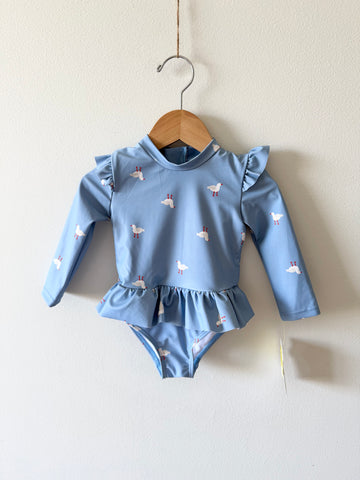NEW Rise Little Earthling Blue Bathing Suit • 12-18 months