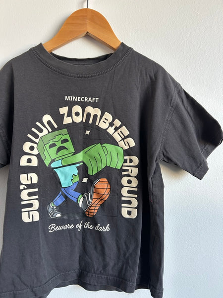 Zara Minecraft Zombies Grey T-Shirt • 6-7 years