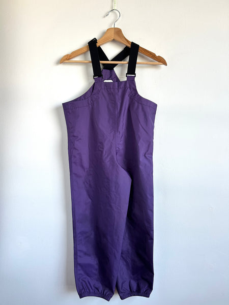 MEC Purple Overall Style Rainpants • 8-10 years