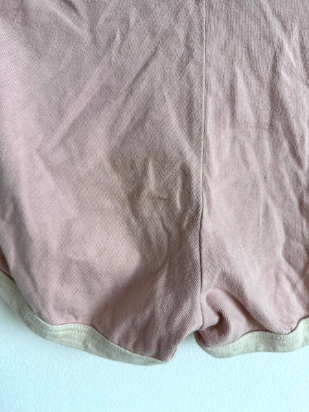 Petits Vilains Pink and White Trim Shorts • 6-7 years
