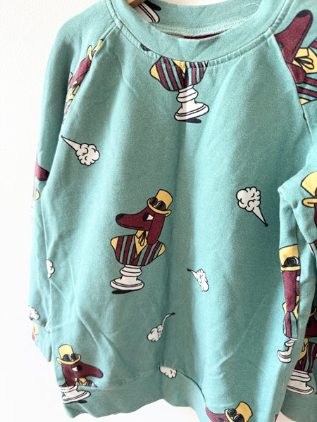 Jelly Alligator Dog Bust Statues Crewneck Sweatshirt • 7-9 years