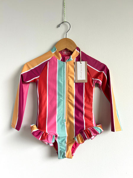 NEW Imagine Perry Ruffle Long Sleeve Swimsuit • 2 years