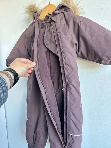 Wheat Purple Snowsuit • 9-12 months