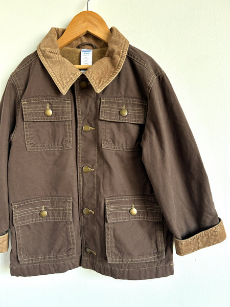 Gymboree Fleece Lined Chore Jacket • 5-6 years (small)