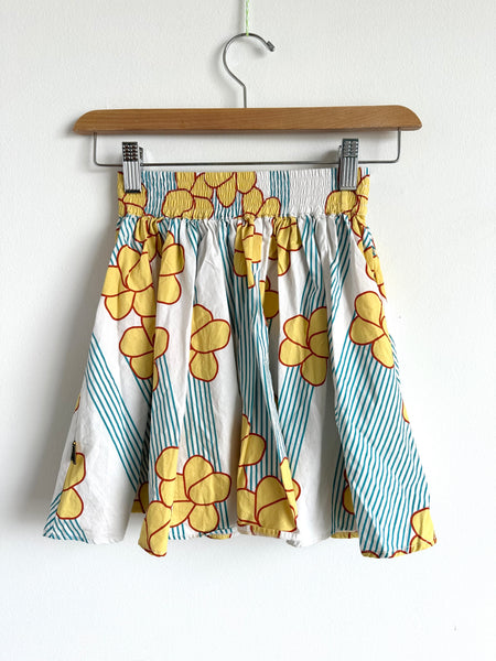 Cooiii Yellow Floral Skirt • 7-9 years (130cm)