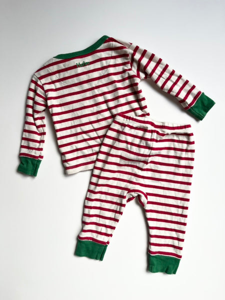 Hatley Striped Red Jammies • 6-12 months