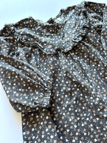 Rylee and Cru 2pc Grey Tiny Floral 2pc Set • 12-18 months