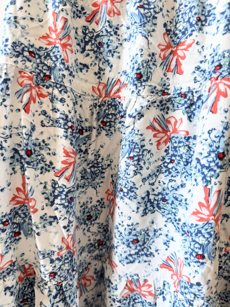 Uniqlo Tank Dress Blue Flowers • 5-7 years