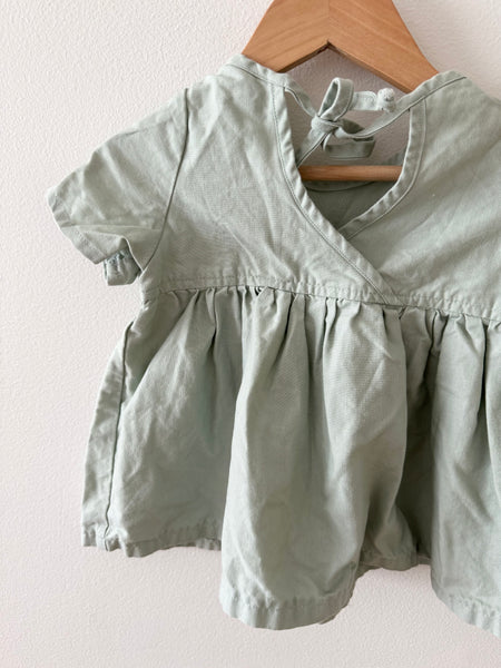 Nest and Nurture Seafoam Green Dress • 6-12 months