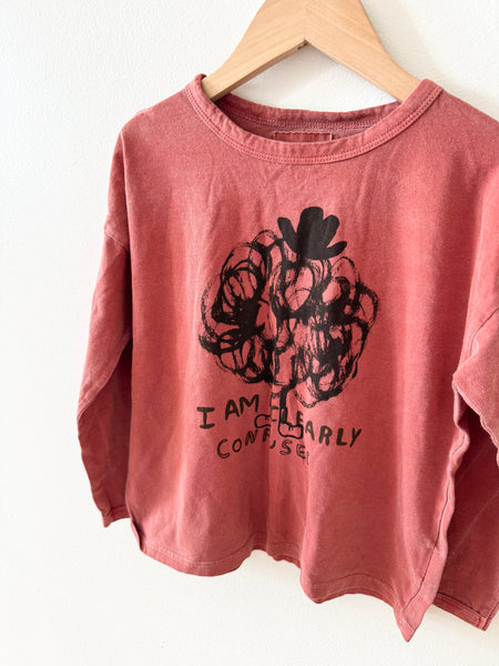 Bobo Choses I Am Clearly Confused Long Sleeve Top • 4-5 years