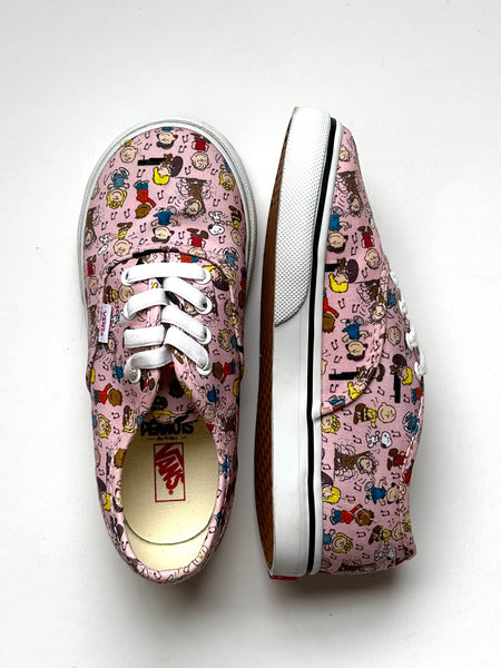 NEW Vans x Peanuts Pink Shoes • 10c