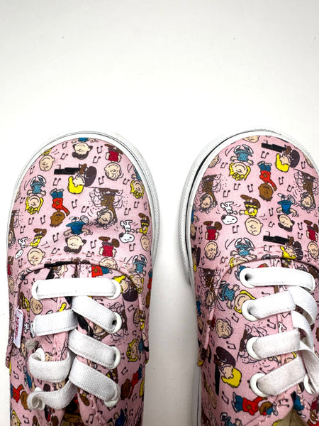 NEW Vans x Peanuts Pink Shoes • 10c