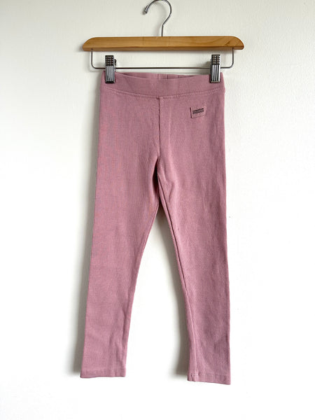 Zara Pink Thick Ribbed Leggings • 6 years
