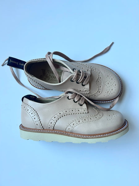 NEW Young Soles London Brando Lace Up Shoes • 12/13c (8" along the bottom)