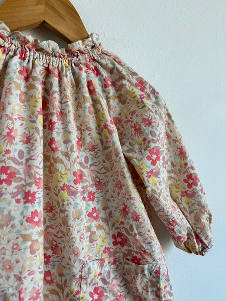 BonTon Floral Patterned Cotton Long Sleeve Dress • 2 years