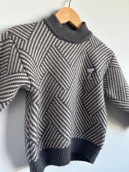 Snoopy Embroidered Mock Neck Sweater • 4-6 years (approx)
