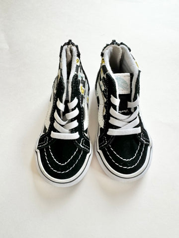 Vans High Top Checkered Sneakers • 5c