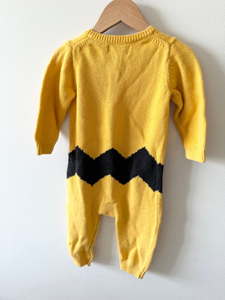 Gap x Peanuts Charlie Brown Romper • 12-18 months