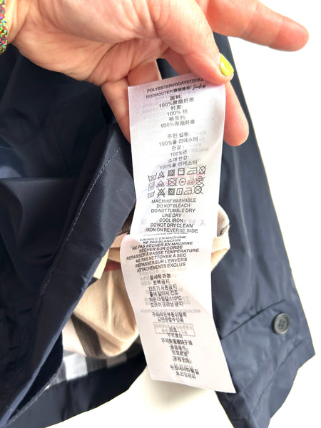 Burberry Navy Windbreaker Jacket • 7-8 years