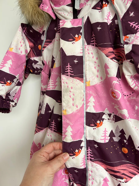 Reima Toddler Waterproof Snowsuit with Furry Hood • 1-2 years (86cm)