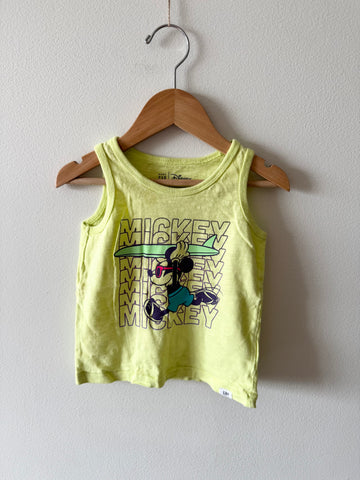 Gap x Disney Mickey Bright Yellow Tank Top • 18-24 months