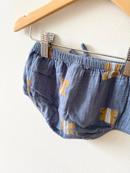 Bonds Blue Cotton Gauze Shorties • 1-2 years