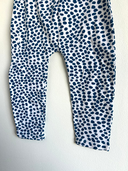 Bonds White and Blue Polka Dot Pants • 18-24 months