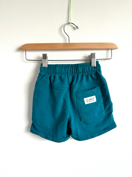 Souris Mini Teal Cotton Shorts • 3 years