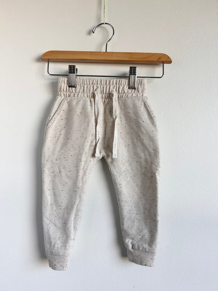 Jamie Kay Cream Speckled Sweatpants • 1-2 years