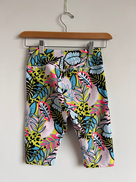 Athletic Works Neon Floral Long Shorts • 10-12 years