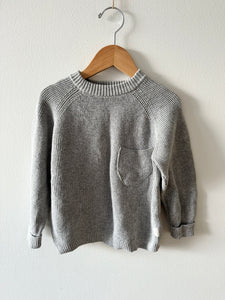 Zara Grey Knit Sweater • 3-4 years