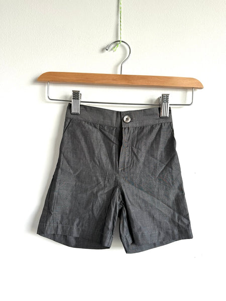 NEW Motoreta Grey Chambray Shorts • 2-3 years