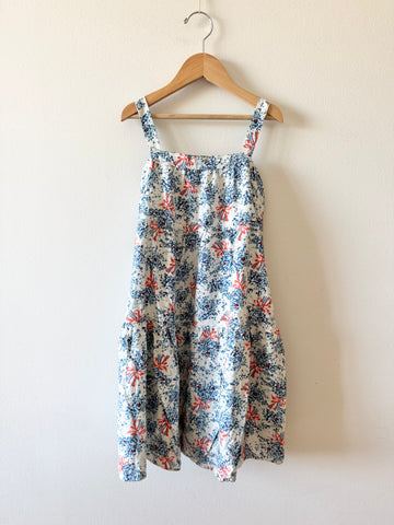 Uniqlo Tank Dress Blue Flowers • 5-7 years