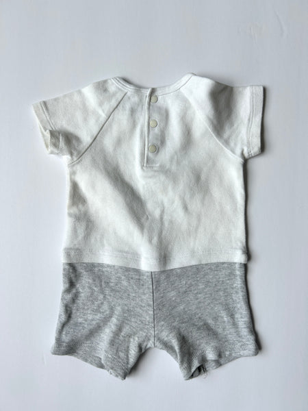 PLAY Kenzo 2-Tone Shorty Romper • 3-6 months