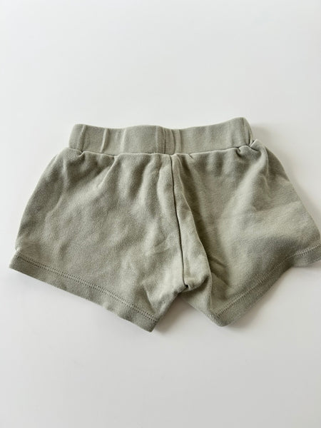 Quincy Mae Light Green Shorts • 12-18 months *