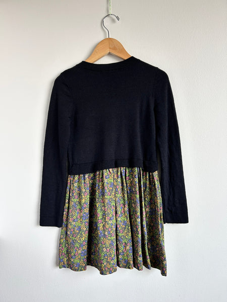 Bonpoint Wool Top Floral Skirt "Tayra" Dress • 7-8 years