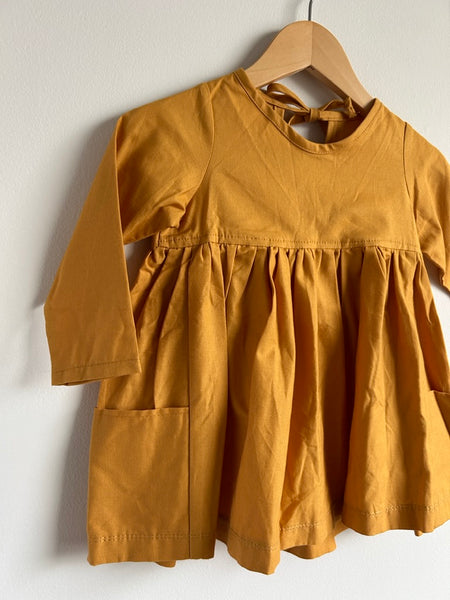 NEW Nest and Nurture Yellow Long Sleeve Dress • 2-3 years