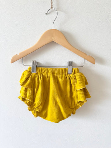 Kate Quinn Ruffled Bum Yellow Shorties • 1-2 years