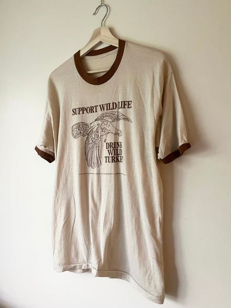 Vintage Wild Turkey T-Shirt • Adult Large