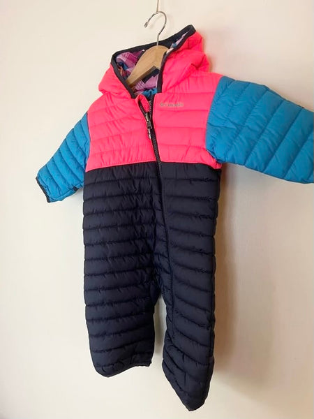 Columbia Colourblock Reversible Bunting Suit • 3-6 months