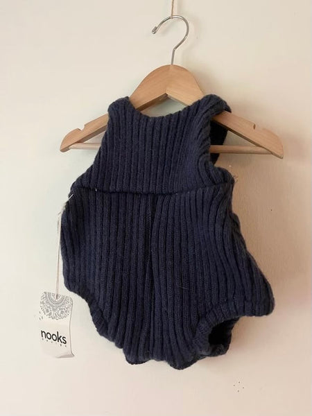 NEW Nooks Wool Ribbed Romper • 6-18 months