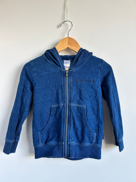 Bonds Zip Up Lightweight Hoodie Sweater • 3-4 years