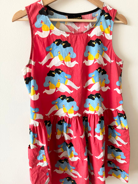 Nooworks Big Pocket Red Dress • Adult 6-8 (Medium)