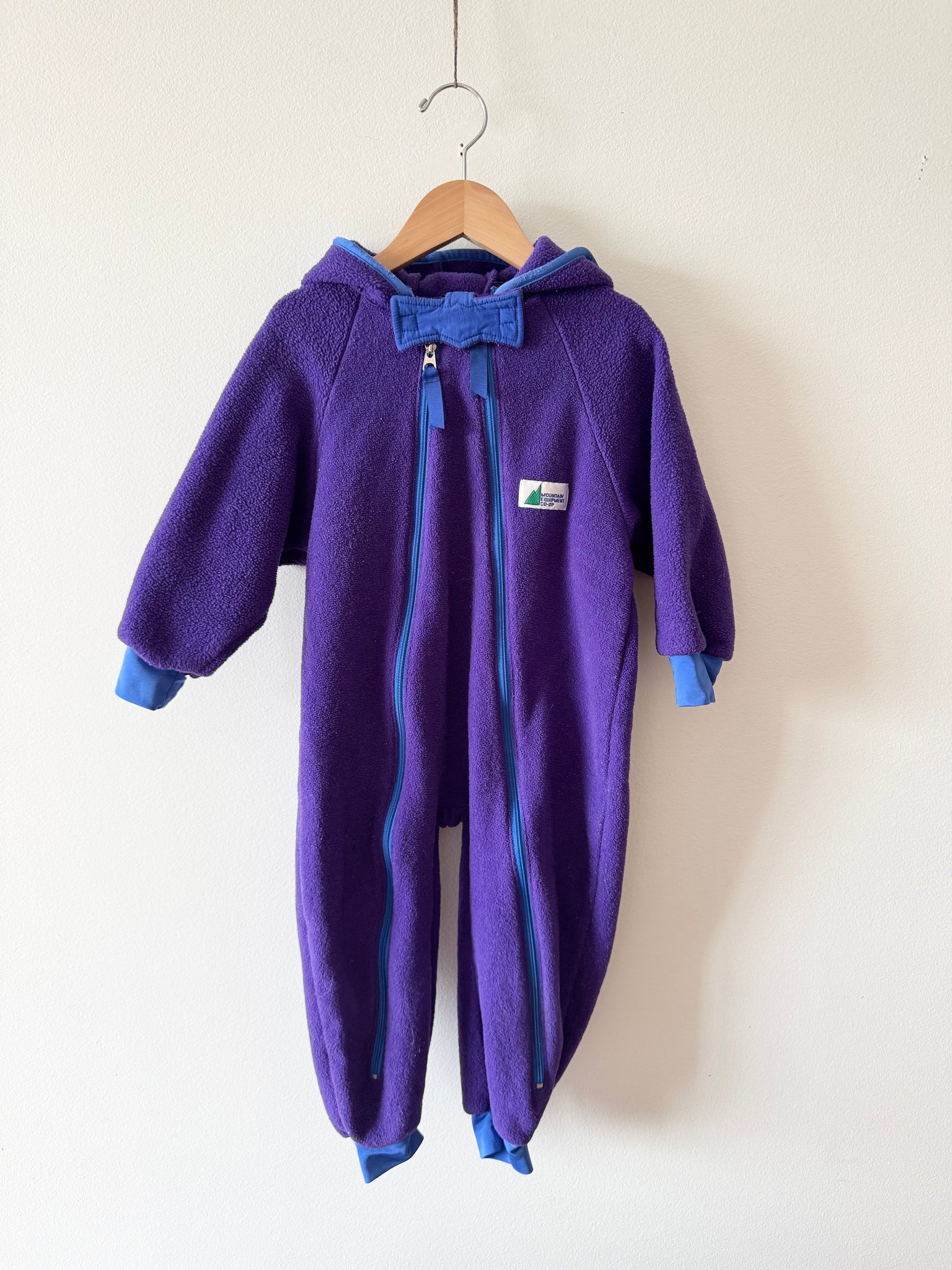 Vintage MEC Purple Fleece Romper • 2-3 years