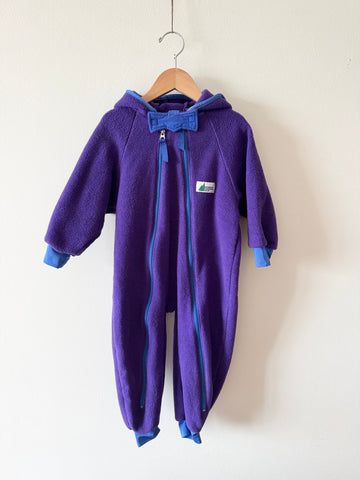 Vintage MEC Purple Fleece Romper • 2-3 years