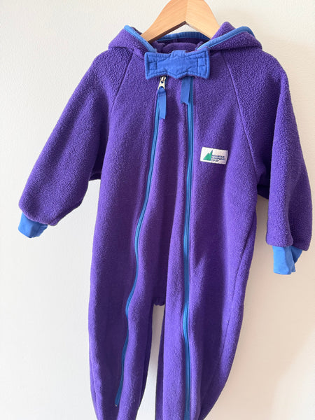 Vintage MEC Purple Fleece Romper • 2-3 years