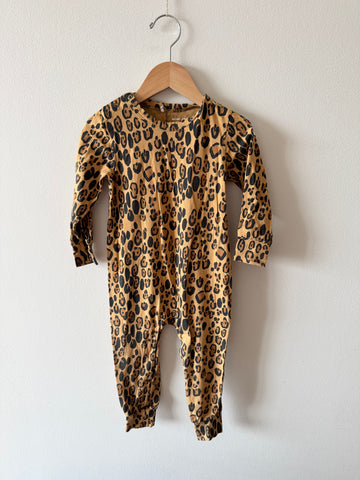 Mini Rodini Long Sleeve Leopard Romper • 9-18 months (80-86cm)