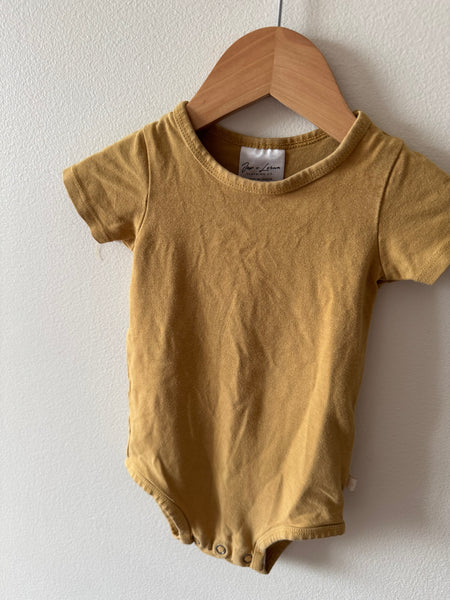 Jax and Lennon Yellow Onesie • 6-12 months
