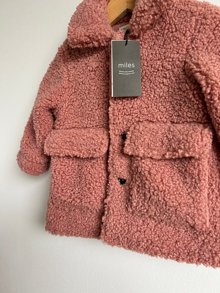 NEW Miles the Label Pink Sherpa • 6-18 months