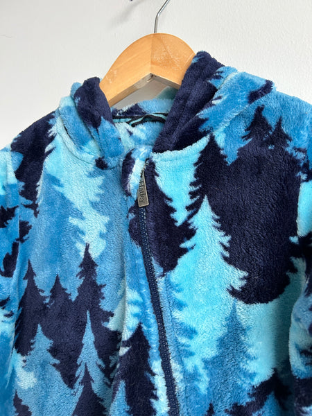 Hatley Blue Trees Fleece Suit • 12-18 months